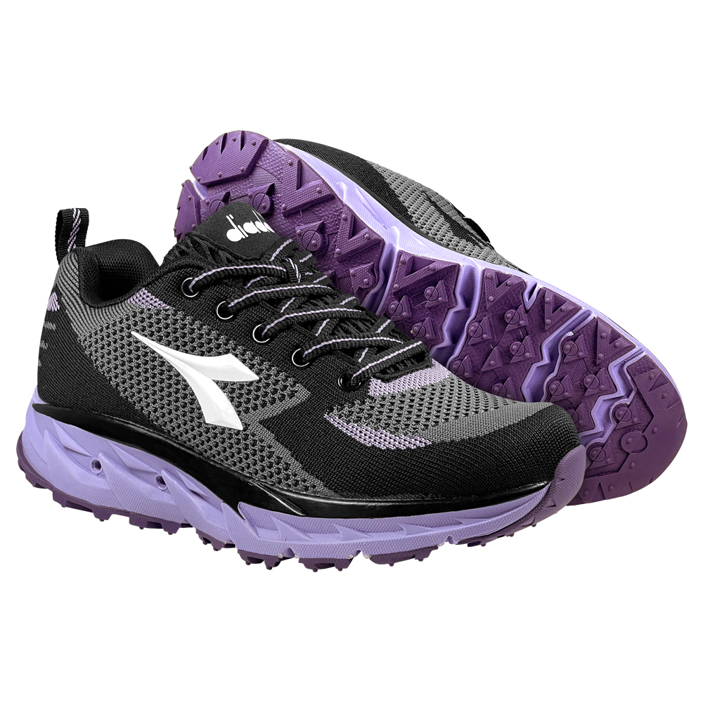 diadora 女款戶外越野鞋 黑紫色 尺吋：23～25.5
