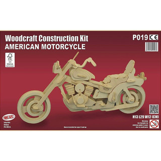 哈雷機車 重機 木製手作模型 全新 Harley Davidson Woodcraft Construction Kit