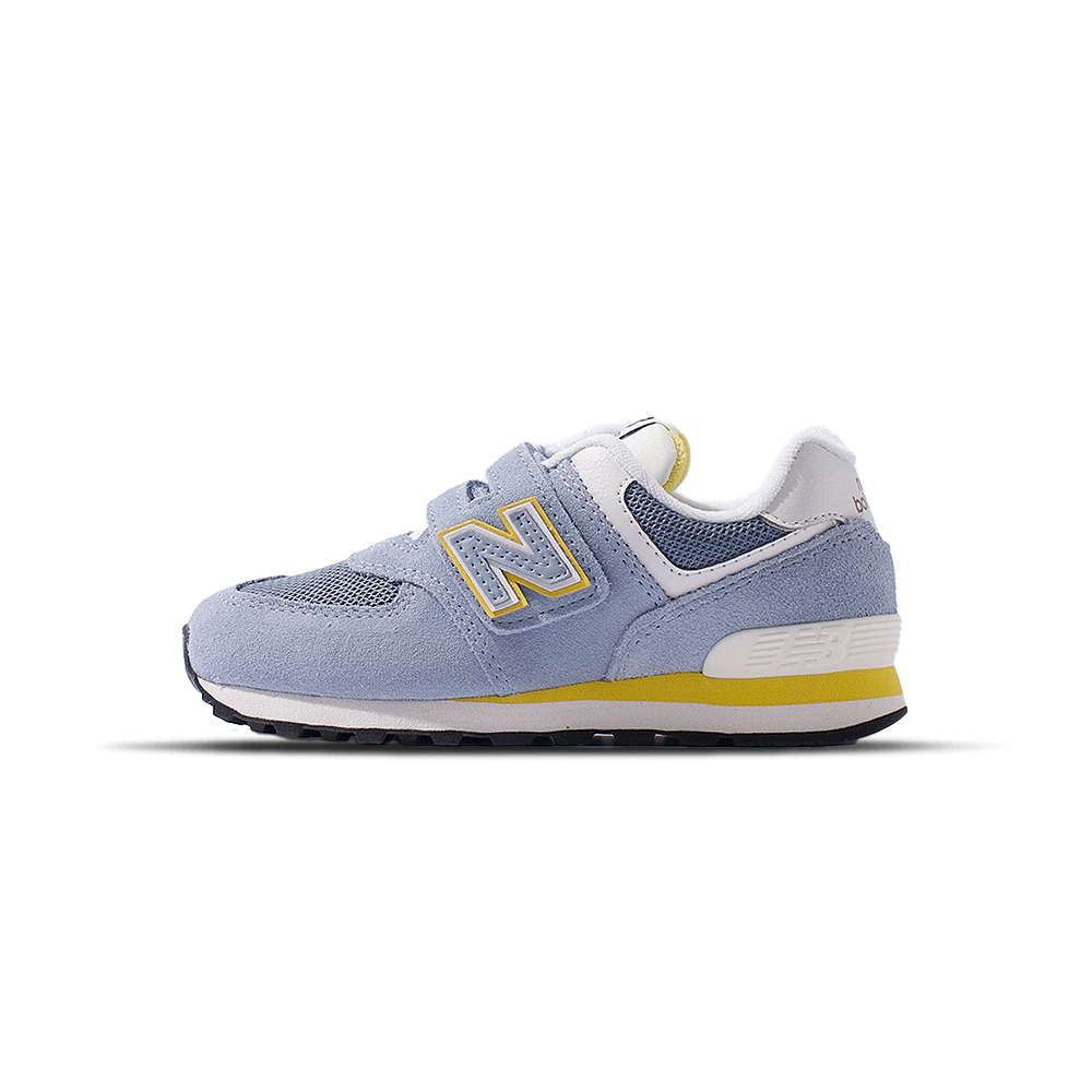 New Balance 574 童鞋 中童 淡紫黃色 魔鬼氈 麂皮 復古 經典 運動 休閒鞋 PV574KB1