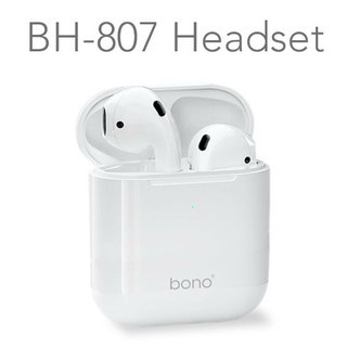bono - 觸控藍芽耳機 5.2 重低音 彈窗 定位 Siri 入耳提示 抗噪 蘋果 二代 三星 OPPO - 批發