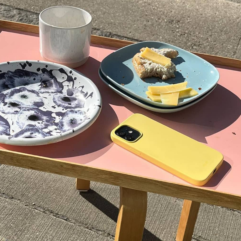 免運台灣現貨 holdit iPhone 12 Mini 黃色特殊液態矽膠手機殼瑞典手機配件品牌超薄設計彩色系列原廠正品