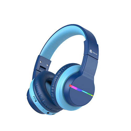 iClever BTH12炫光無線兒童耳機/ 藍色　eslite誠品