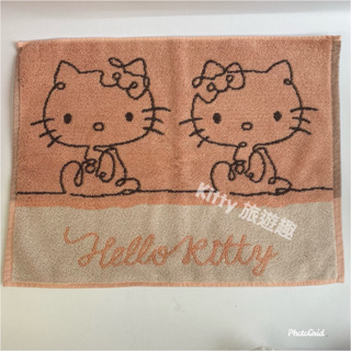 [Kitty 旅遊趣] Hello Kitty 地墊 毛巾布材質雙面腳踏墊 凱蒂貓