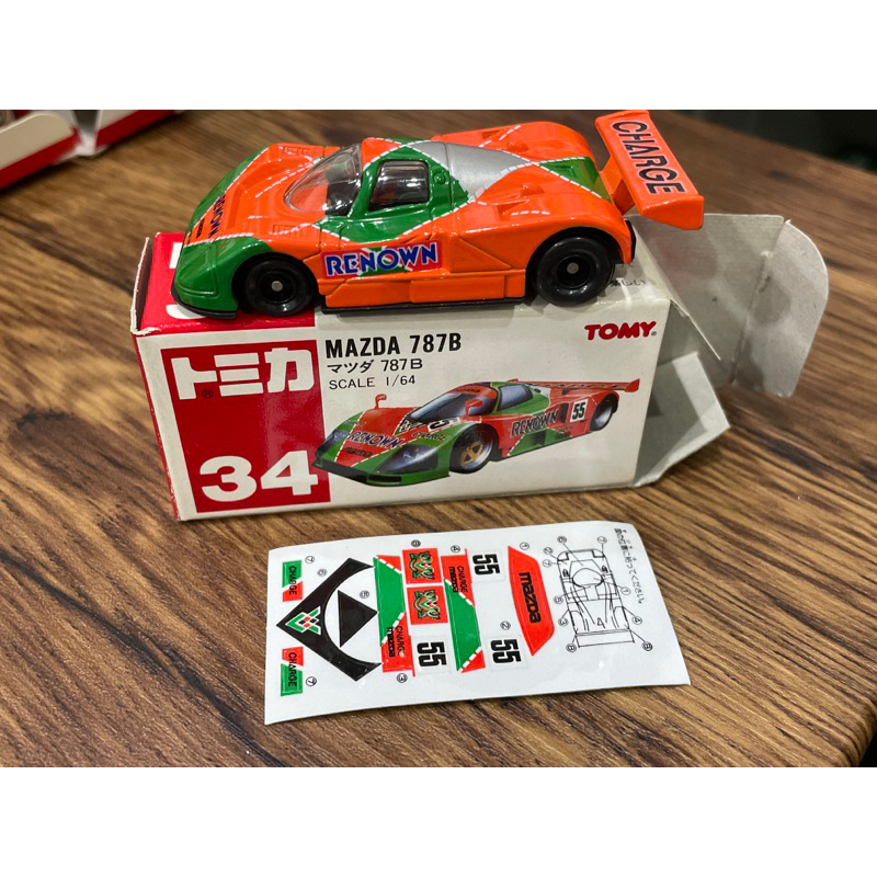 TOMICA  絕版 紅標 多美 NO.34 MAZDA 787B 馬自達 賽車