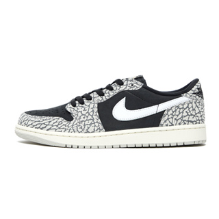 Air Jordan 1 Low OG "Black Elephant" 爆裂紋 黑灰 男鞋 CZ0790-001