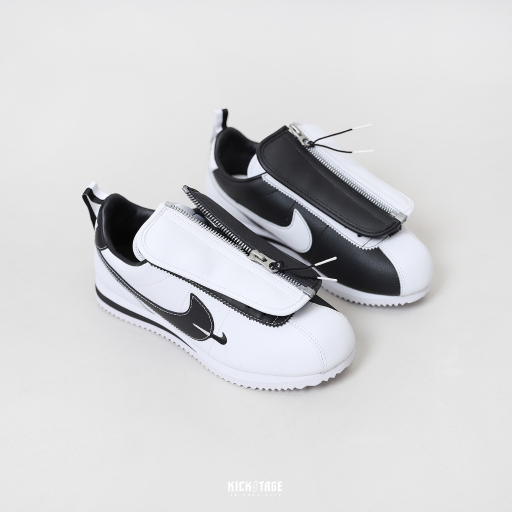 NIKE W CORTEZ 黑白 熊貓 陰陽 鴛鴦 雙勾 皮革 紀念款 50周年 阿甘鞋 女鞋【FJ7870-101】