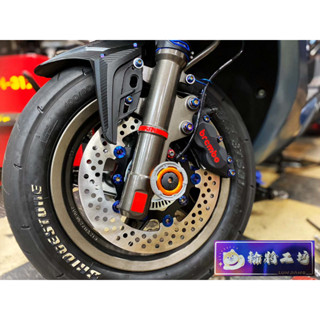 【 輪將工坊 】PGO TIG 170 YCR 浮動 碟盤 洞洞碟 浮動碟 245MM 鍍鈦扣 白鐵扣 平價 CP值
