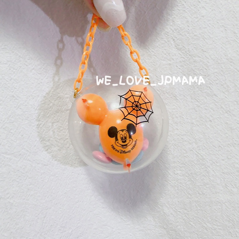 日本迪士尼 東京迪士尼 園區限定 糖果盒 吊飾 米奇氣球 橘色氣球 萬聖節限定造型糖果罐 吊飾 鑰匙圈 糖果盒 奇奇蒂蒂