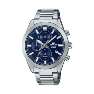 casio卡西歐 edifice 三針三眼 標準計時鐘錶 藍寶石水晶玻璃 日期顯示窗 efb-710d-2a 41mm