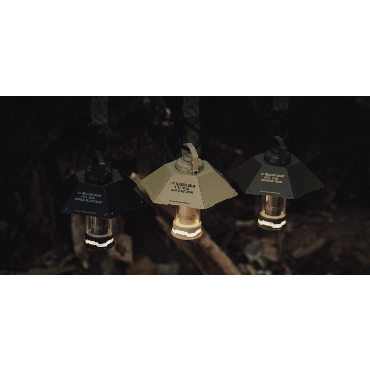 露營韓國CARGO露營燈罩戶外營地燈配件六角形戰術燈罩輕量鋁合金燈籠