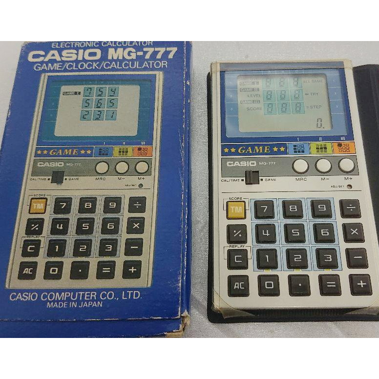 日本製 1982年 CASIO MG-777 遊戲計算機 掌上型遊戲機 卡西歐 古董 早期懷舊電玩計算機 稀有美品