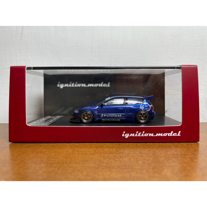 ignition model Pandem Honda civic eg6 日本限定 藍 1/64 模型車