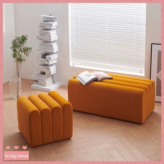【Lovely home】新品❤️免運 輕奢風琴凳 入門換鞋凳 ins風沙發凳子 長條吐司凳 試衣間長凳 客廳腳踏凳