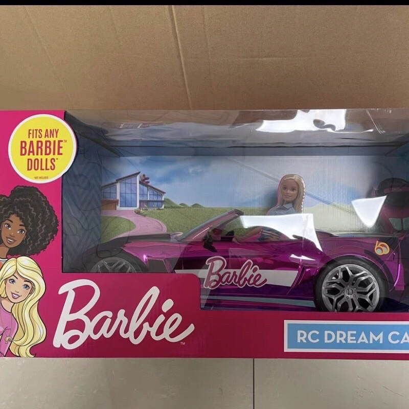 【現貨】全新限量60週年遙控車美泰12寸1/6芭比娃娃RC遙控車Barbie Dolls粉色女孩公主電動跑車芭比遙控車