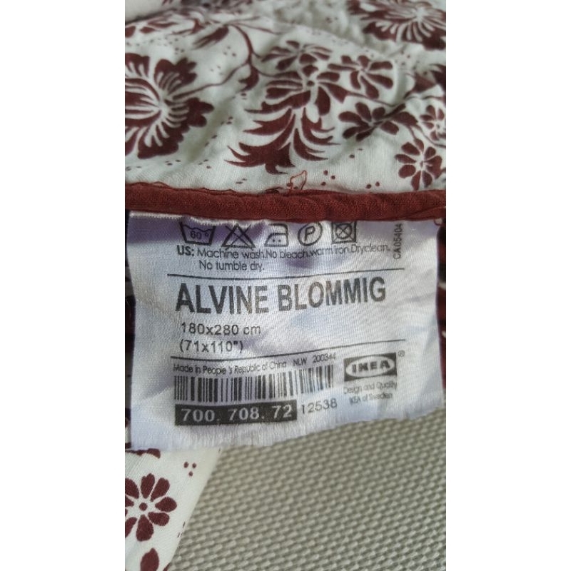 IKEA ALVINE BLOMMIG 床墊/床單 180×280 cm