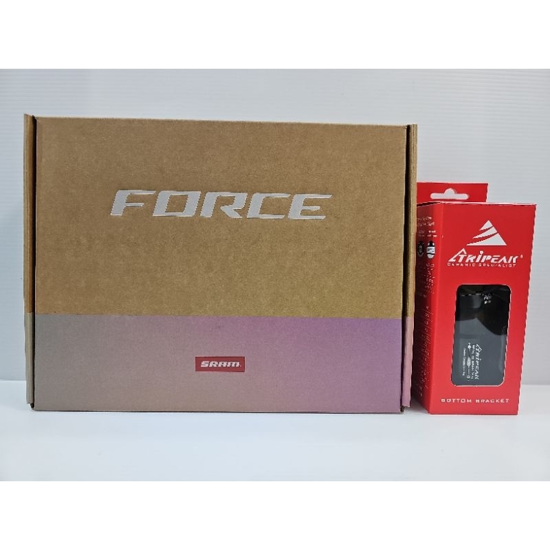 SRAM FORCE 功率大盤 + Tripeak 對鎖式陶瓷BB 可裝在Shimano 12S變速套件 相容R81xx