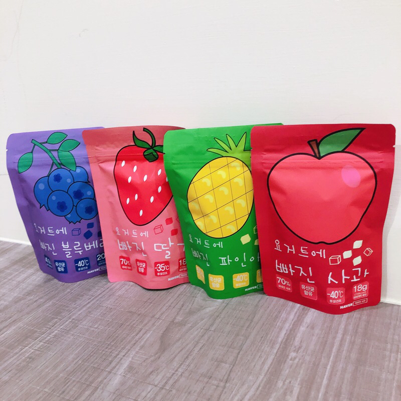 🎀新品現貨 現貨-韓國Juicer 優格塊 草莓/蘋果/鳳梨/芒果/起司/藍莓
