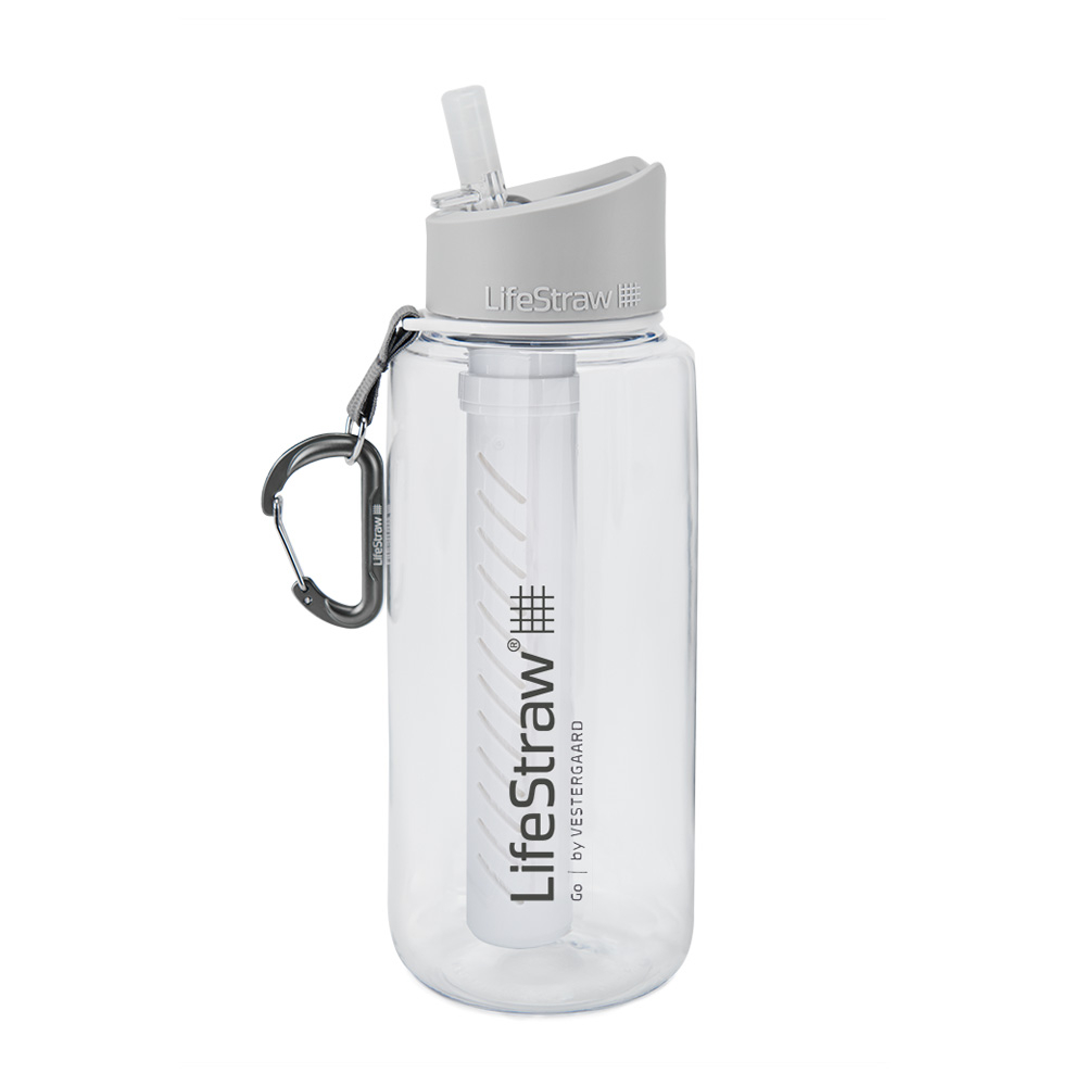 【LifeStraw 瑞士】Go 二段式過濾生命淨水瓶 1L｜透明色 (00402150)