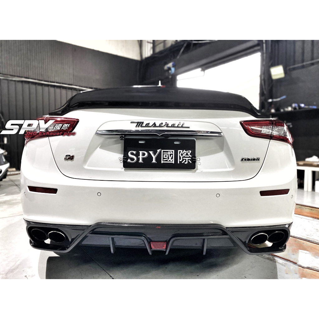 【SPY MOTOR】瑪莎拉蒂 Maserati ghibli s q4 前期 碳纖維後下擾流