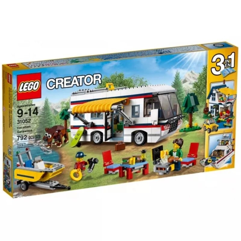 網路最便宜，樂高LEGO 3合1創作系列31052 度假露營車
