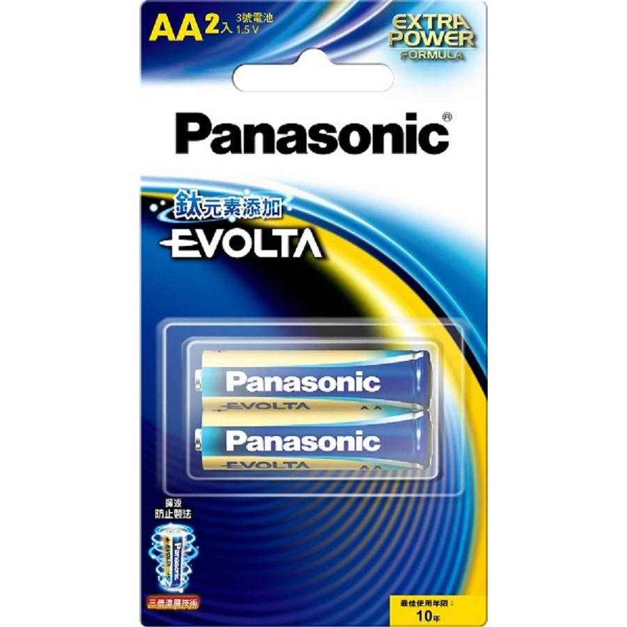 【Panasonic】國際牌 Evolta鈦元素鹼性電池4號2入