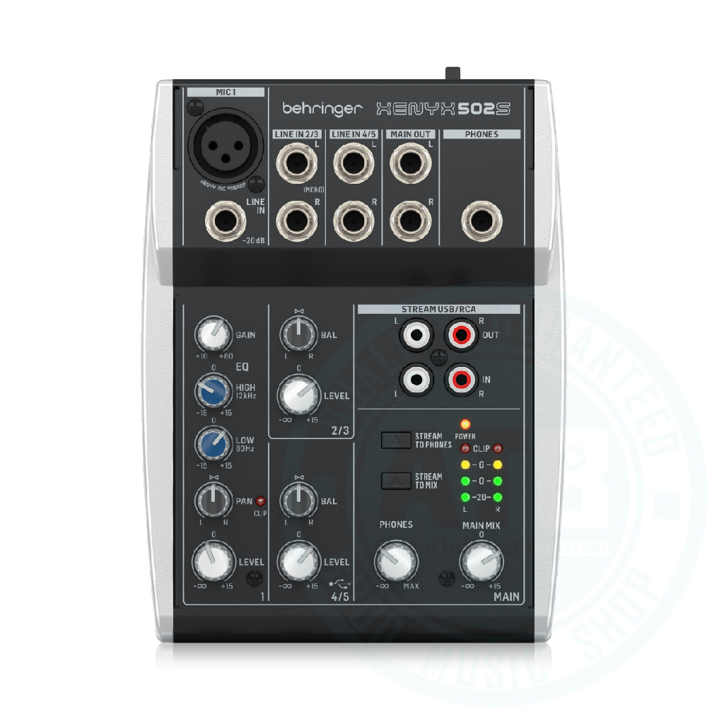 Behringer / Xenyx 502S 5軌混音機 / USB錄音介面【ATB通伯樂器音響】
