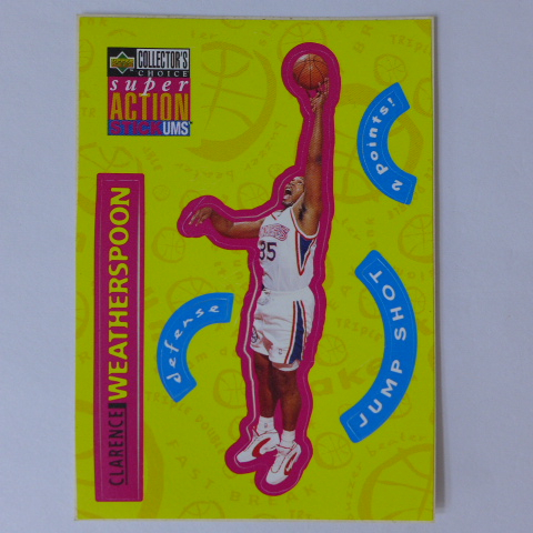 ~ Clarence Weatherspoon ~NBA球星/韋瑟斯龐 1996年UD.貼紙特殊卡