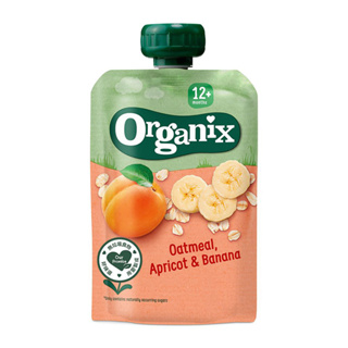 英國 Organix 歐佳 12m+ 燕麥纖泥 - 杏桃香蕉 100g
