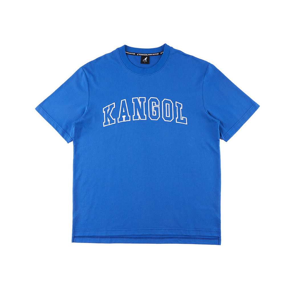 KANGOL 運動上衣 休閒 寬版 圓領T 女 6325103182 藍色