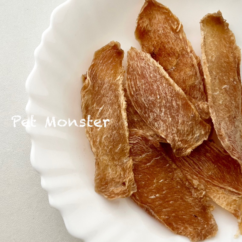 Pet Monster寵怪獸🐶「烘雞胸肉乾-大」台灣卜蜂清雞胸肉 手作寵物零食 烘乾 訓練零食 貓零食 狗零食 寵物食品