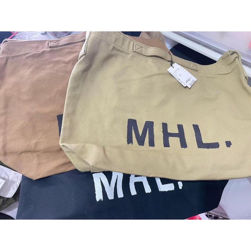 MHL 日本製 帆布包 全新 日本已絕版不再生產 3色各一