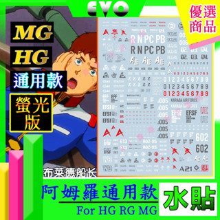 RJ 現貨 模型 EVO 水貼 RG HG MG NU 初鋼 卡牛 鋼彈 UC 0083 夏亞 高達 勢力 LOGO