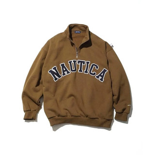 NAUTICA LOGO Fleece Sweatshirt 橄欖棕 NTC-26 [現貨]