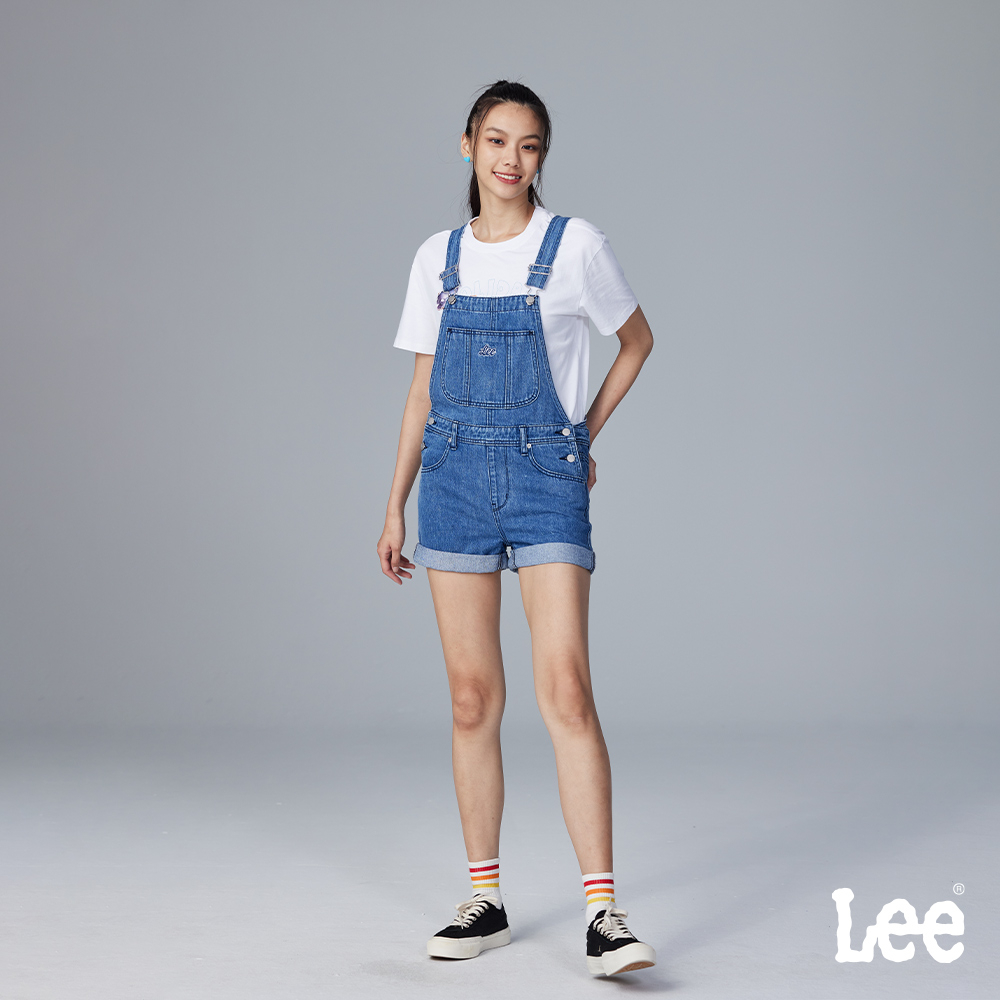 Lee 牛仔吊帶短褲 女 MODREN LB318004167