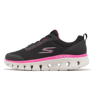 Skechers Go Walk Glide-Step Flex 健走鞋 黑桃紅 鏤空中底 女鞋 124811BKHP