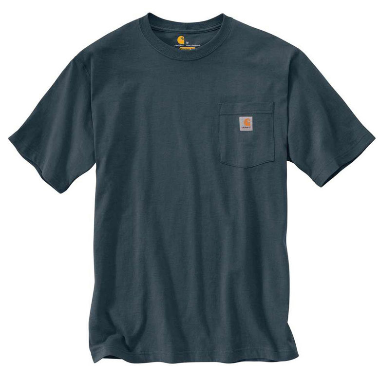 CARHARTT 美版 K87 BLS POCKET TEE 6.75oz 重磅口袋 短T (BLS 青石色) 化學原宿