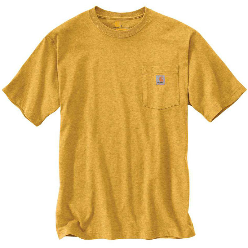 CARHARTT 美版 K87 704 POCKET TEE 6.75oz 重磅口袋 短T (704雪花金沙) 化學原宿