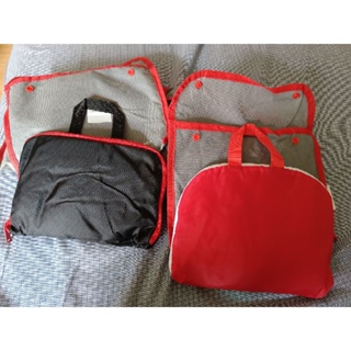 ［全新品］時尚折疊收納旅行輕量後背包（附收納袋）黑色/紅色 華為 HUAWEI 戶外 旅遊 露營 輕量 旅行 簡約