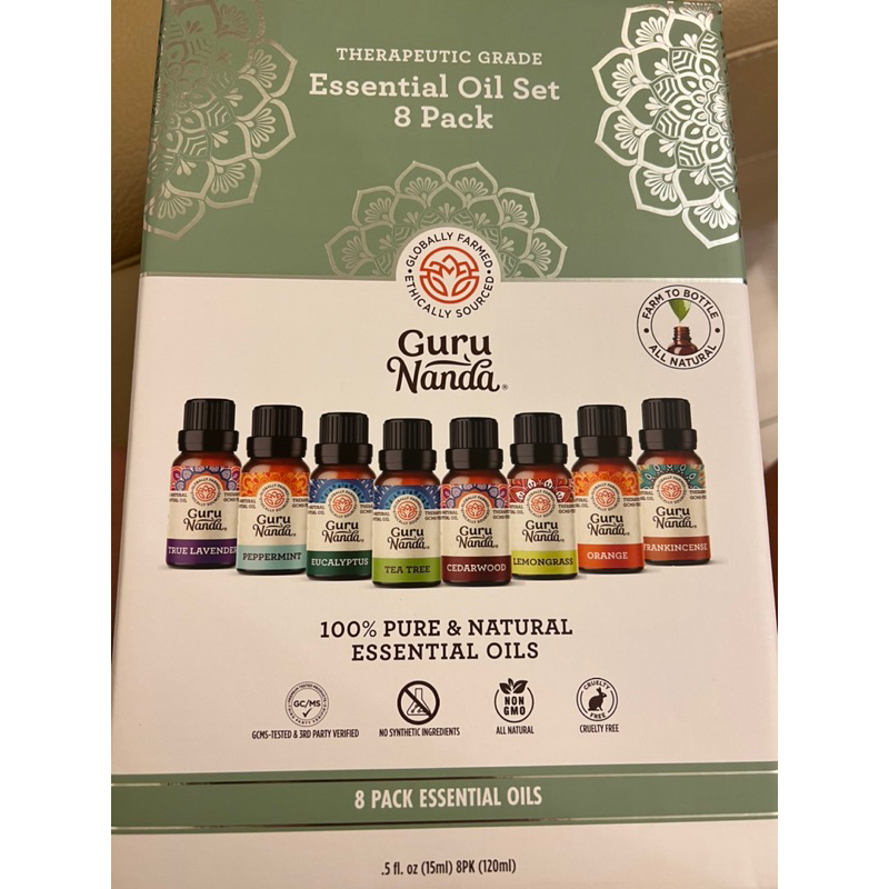 Guru Nanda Essential Oils Set 8 Pack 8瓶精油