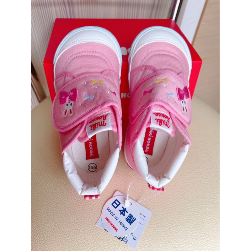 Mikihouse 學步鞋15.5公分 全新 日本製 日本購入 帶盒 禮物