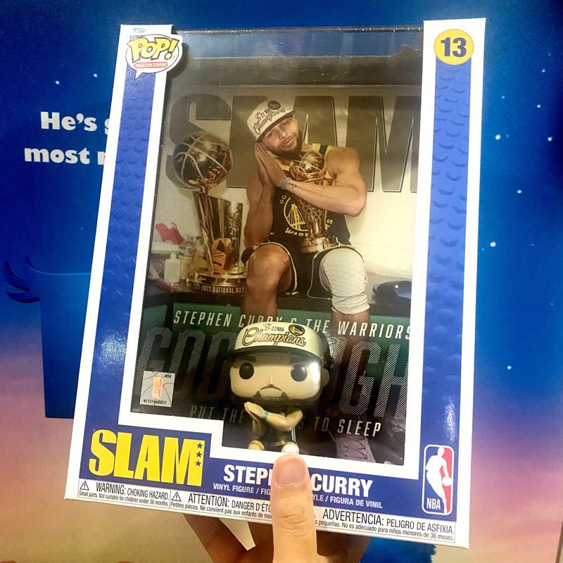 [李大] 正版現貨 Funko POP NBA 勇士隊 咖哩 SLAM 雜誌封面 Stephen Curry  #13