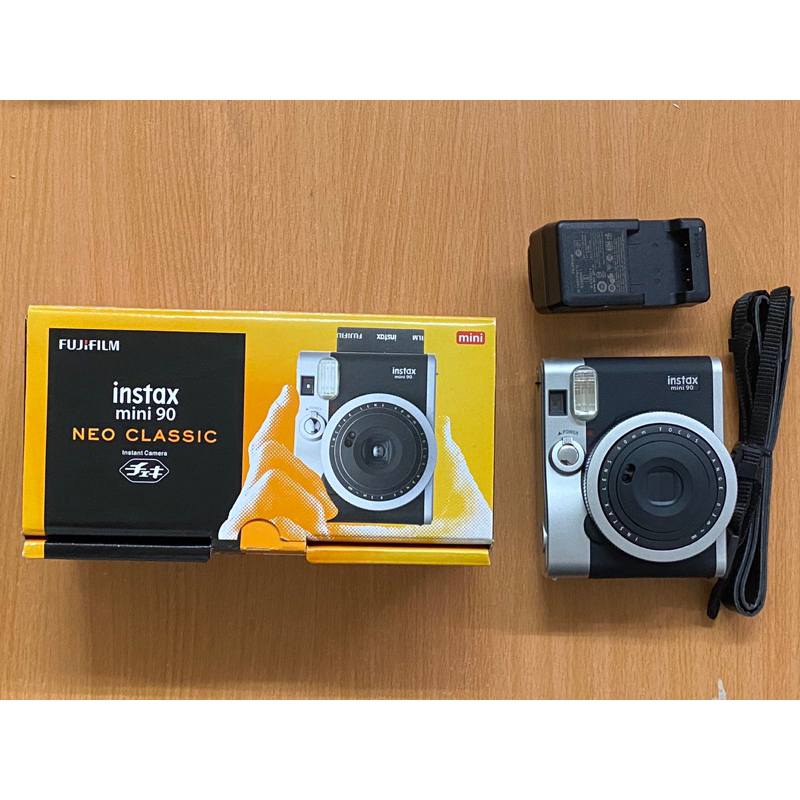富士 Fujifilm 拍立得  instax mini 90 黑色 底片 mini90 現貨 盒裝 極新 二手