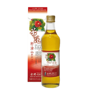 金椿 茶油工坊 紅花大菓 苦茶油 500ml/瓶 又稱 茶花籽油 適 煎 煮 炒 炸 烘焙【蜜蜂超市® BeeMart】