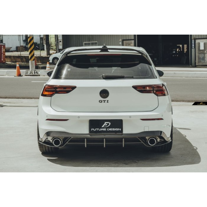 【Future_Design】Volkswagen GOLF 8 GTI FD 品牌 碳纖維 carbon 後下巴 現貨