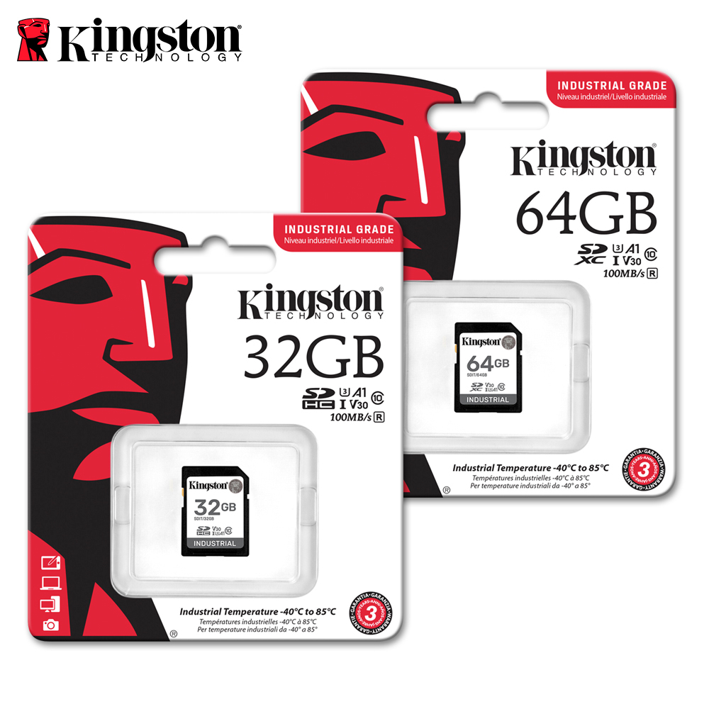 Kingston Industrial 工業級 SD 記憶卡 32G 64G 高耐用 A1 U3 V30 大卡