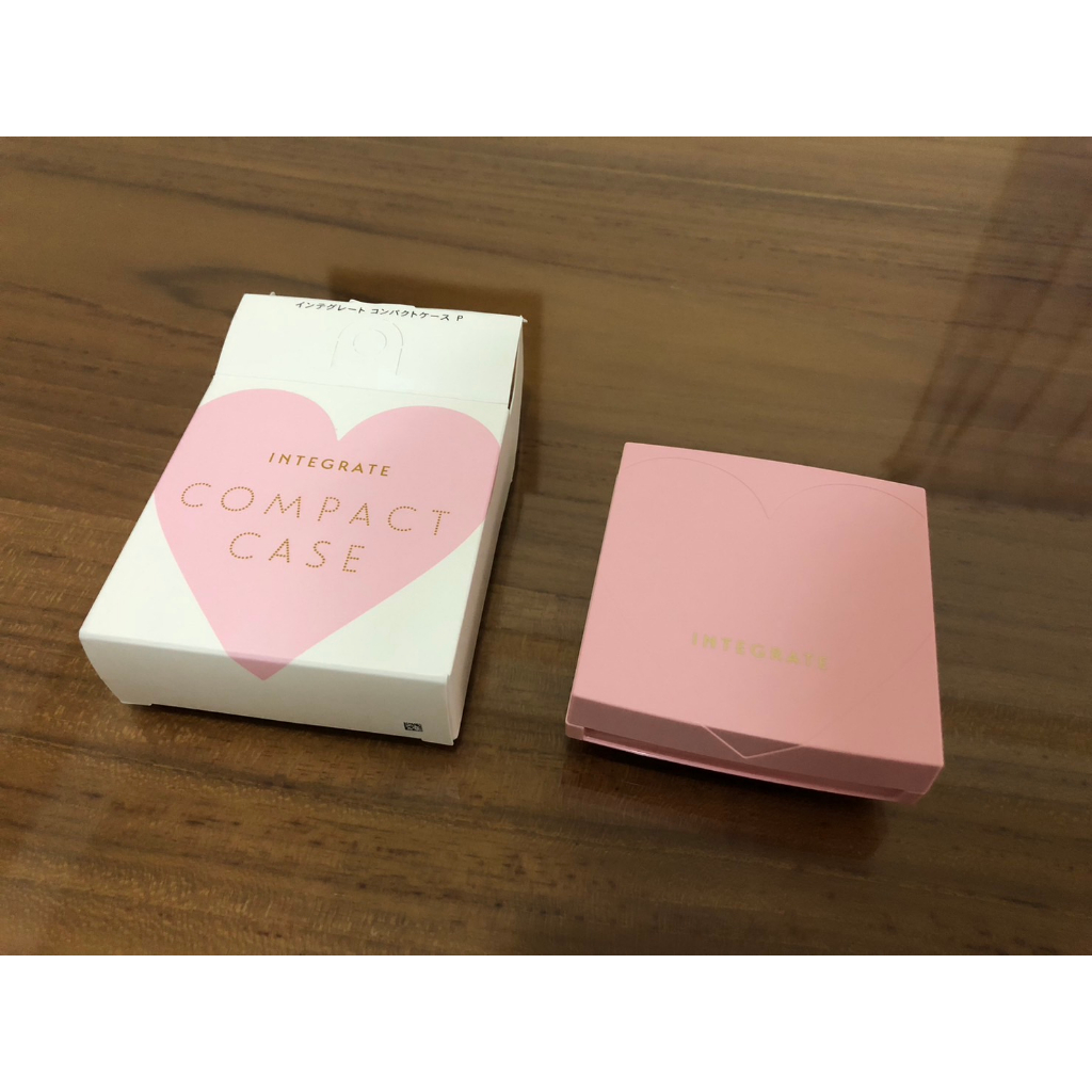 [小物]INTEGRATE櫻特芮 粉色粉餅盒/日本製/全新/無粉樸