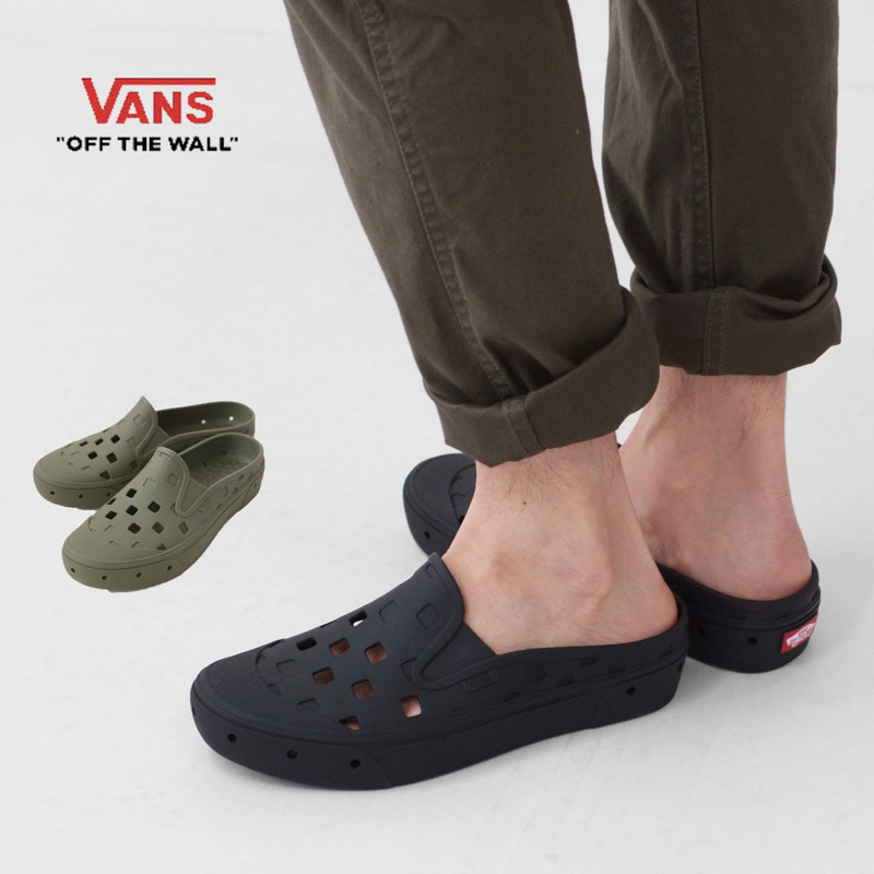 韓國業餘代購 Vans Slip-on mule TRK 膠鞋 滑板鞋 穆勒鞋 懶人鞋 防水