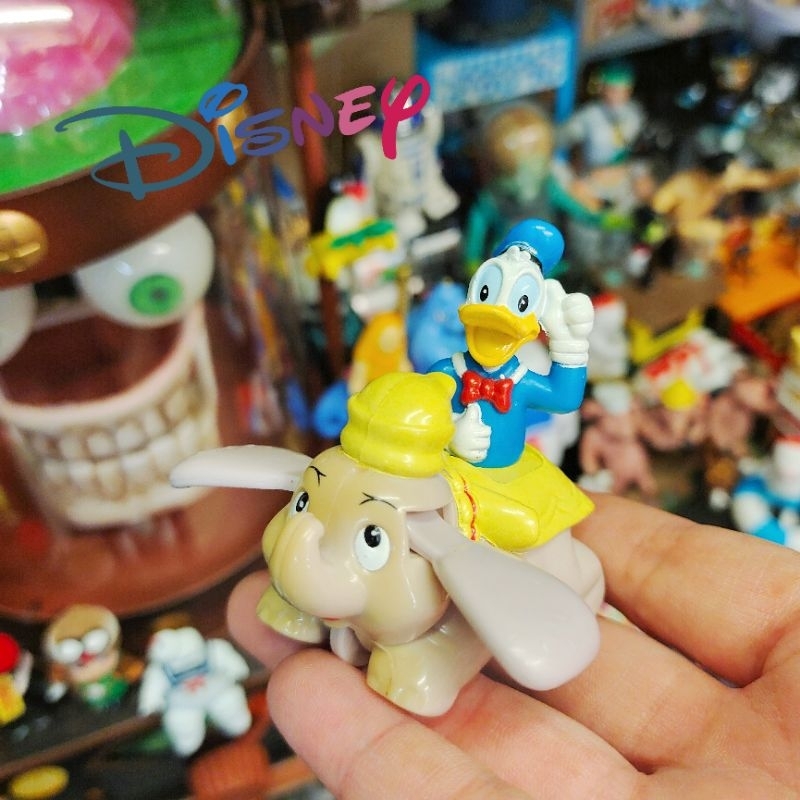 迪士尼 絕版 限定 唐老鴨 小飛象 樂園 遊樂設施 發條 玩具 公仔 擺飾 稀少