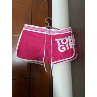 全新TOP GIRL桃紅色海灘短褲，尺寸L
