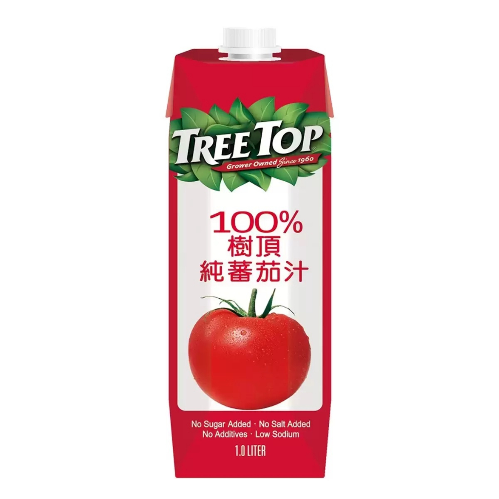 促銷降價!!【消暑必備】Treetop100%番茄汁 (1000ml)